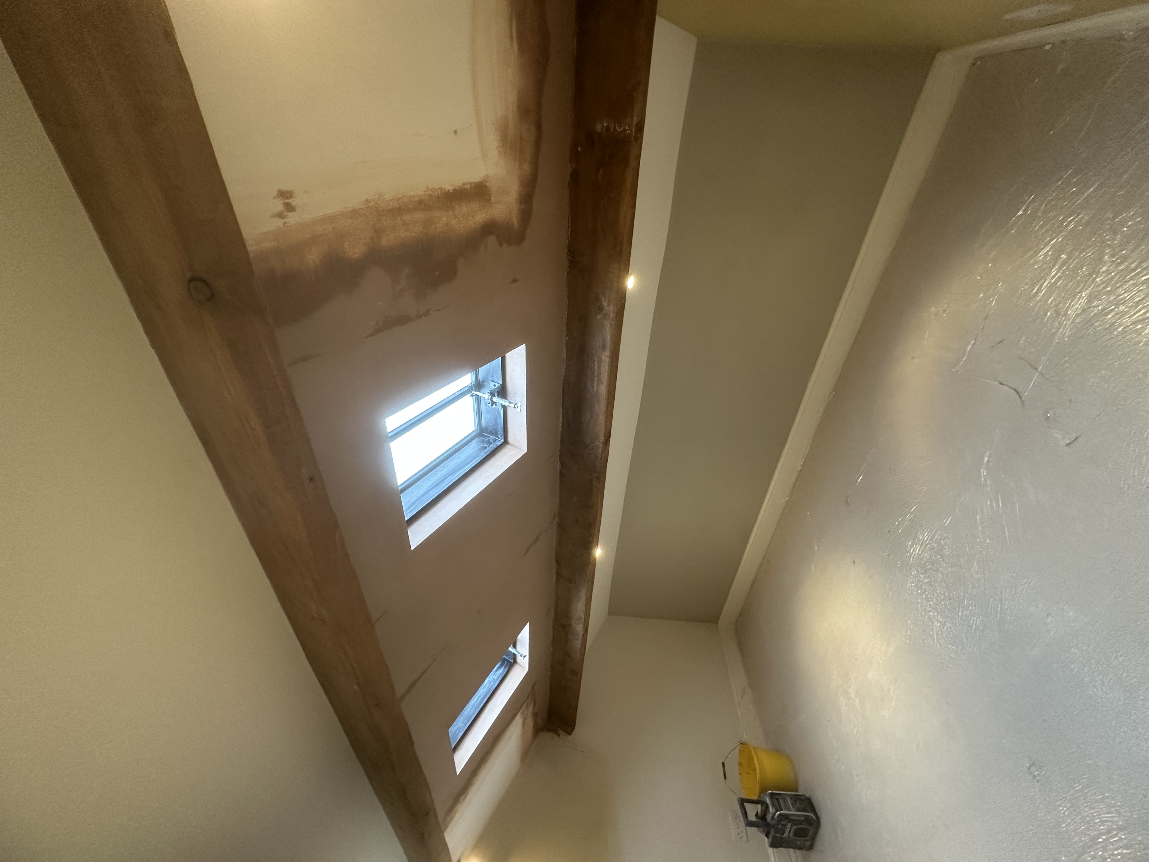 Living room plastering