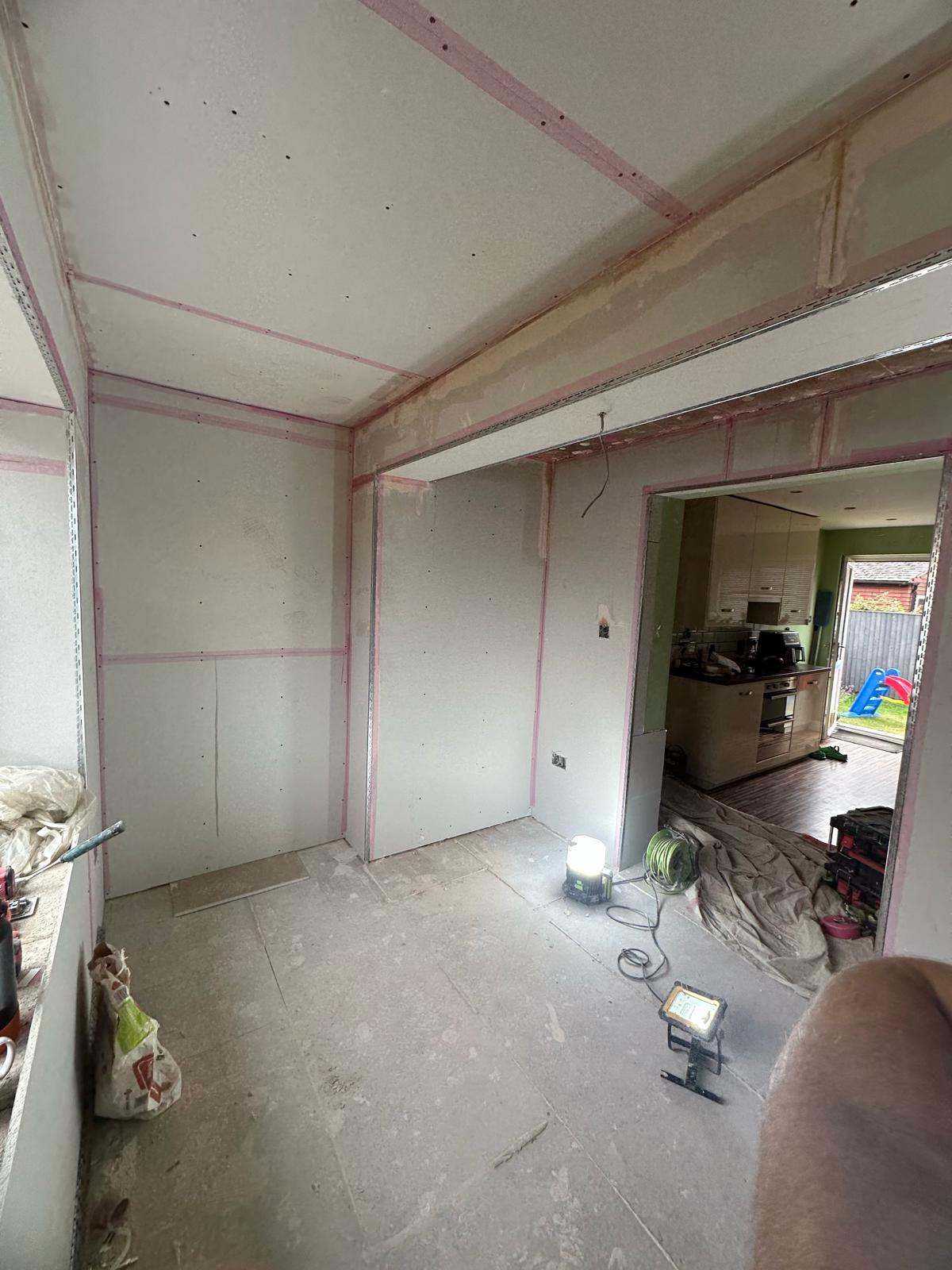 Dry lining and plasterboard installation by LGC Plastering