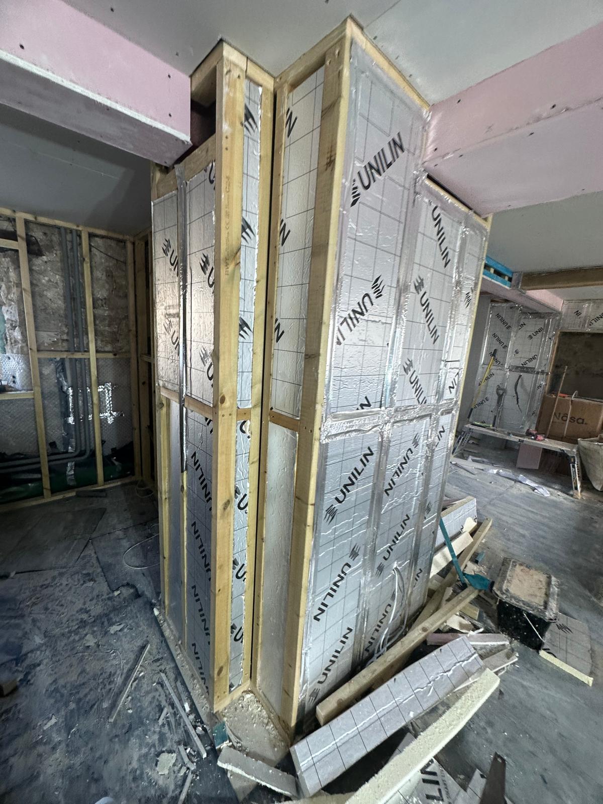 Soundproofing and insulation installation by LGC Plastering